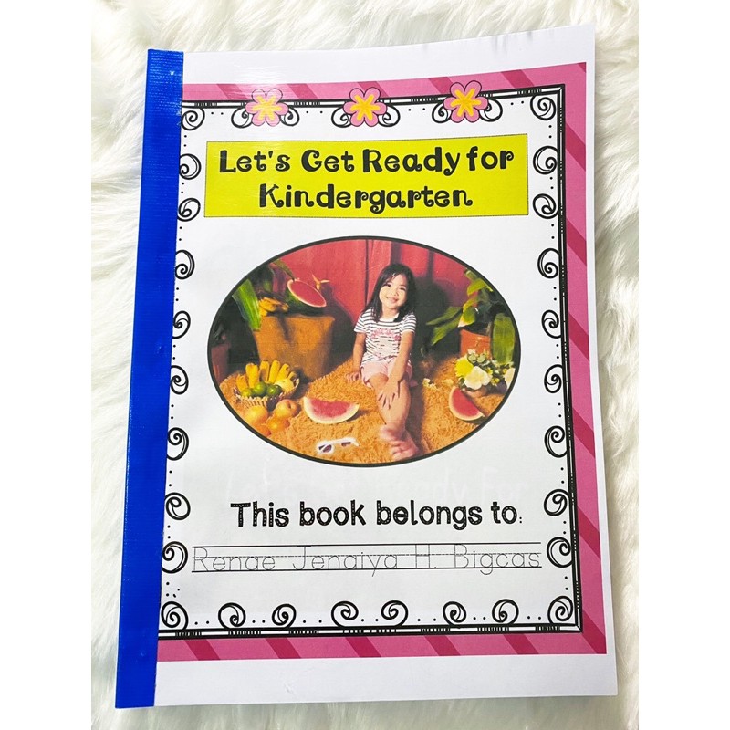 Let S Get Ready For Kindergarten Workbook With Personalized Cover And Name Tracing 148 Pages Shopee Philippines