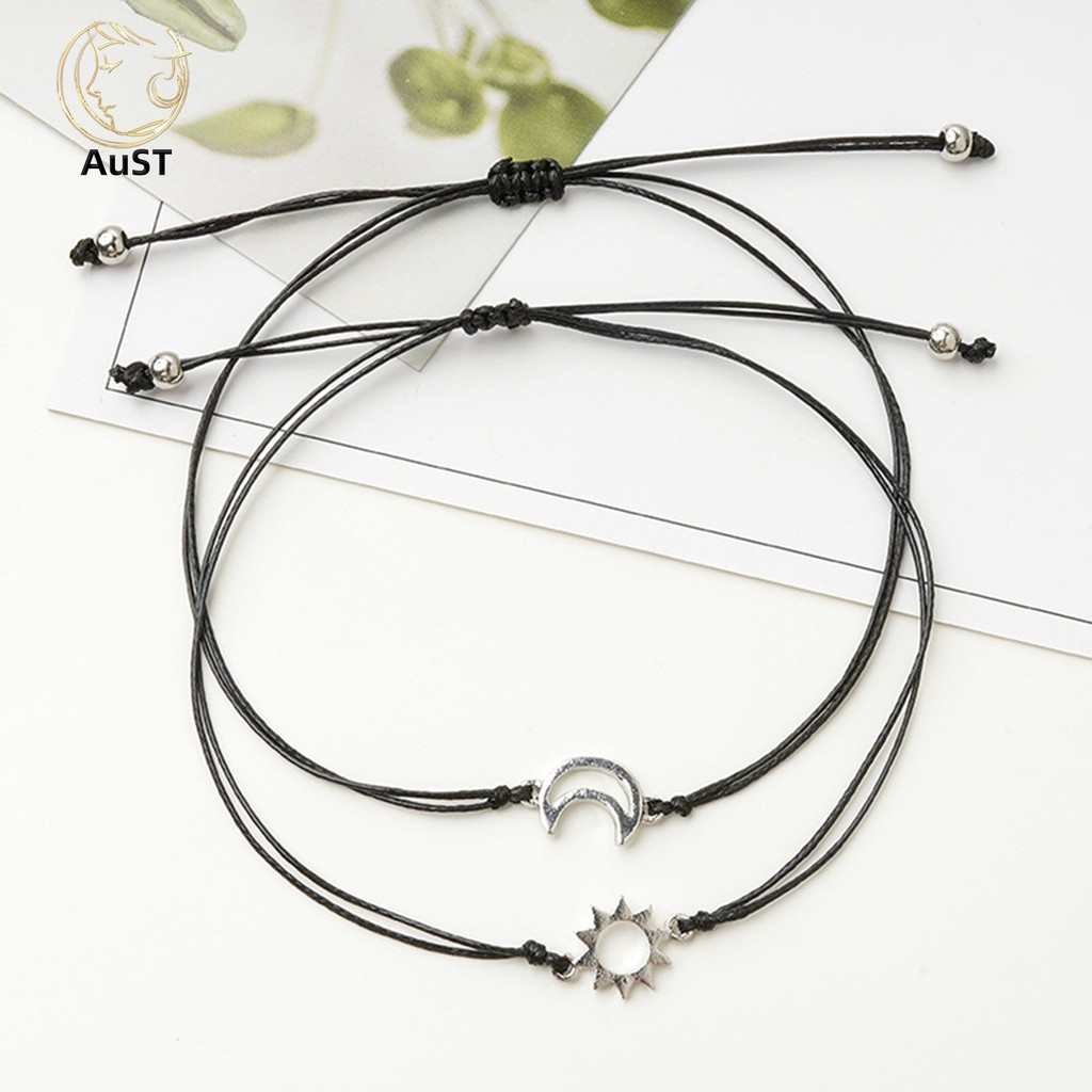 Kaitobe Bracelet for Women Natural Stone Moon Bracelets Adjustable Strand Jewelry Couples Friendship Bracelets Gifts
