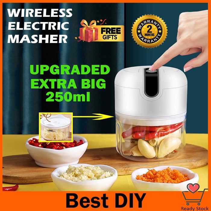 Mini Blender Garlic Chopper Electric Food Chopper Portable Blender Food Processor Meat Grinder