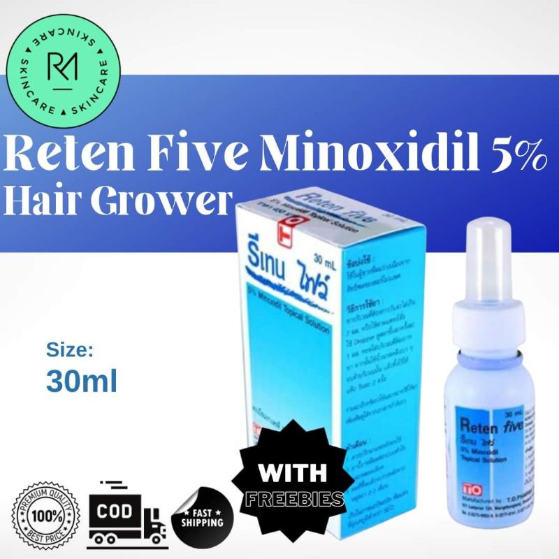 Reten Five 5 Minoxidil Topical Solution Hair Loss Treatment (30 ml