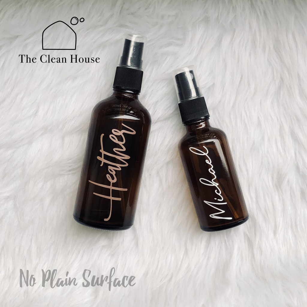 Alcospray In Personalized Amber Glass Bottles Shopee Philippines
