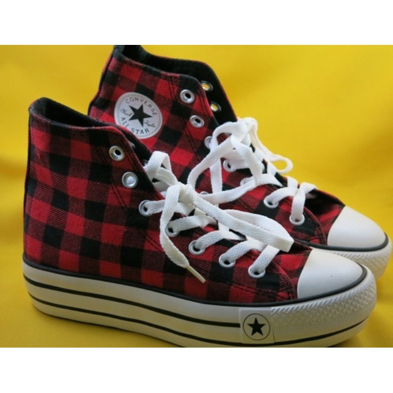 converse all star plaid