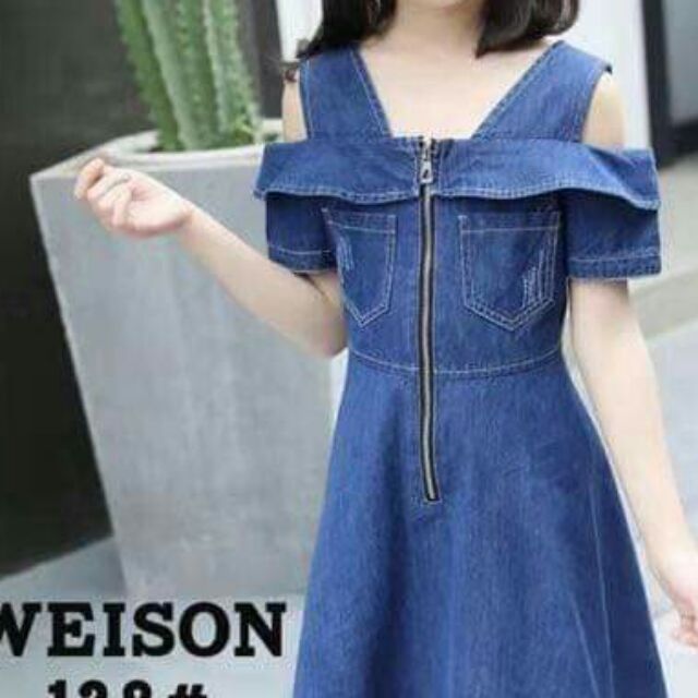 denim dress size 4
