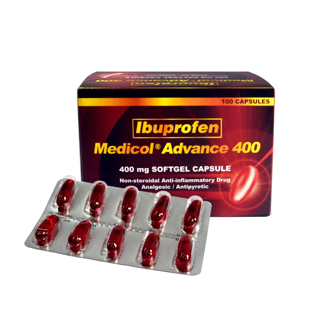 Medicol Advance 400mg Softgel Capsule 20s Shopee Philippines