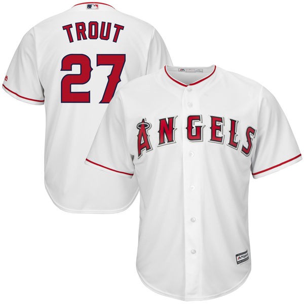 Mens Los Angeles Angels 27 Mike Trout 