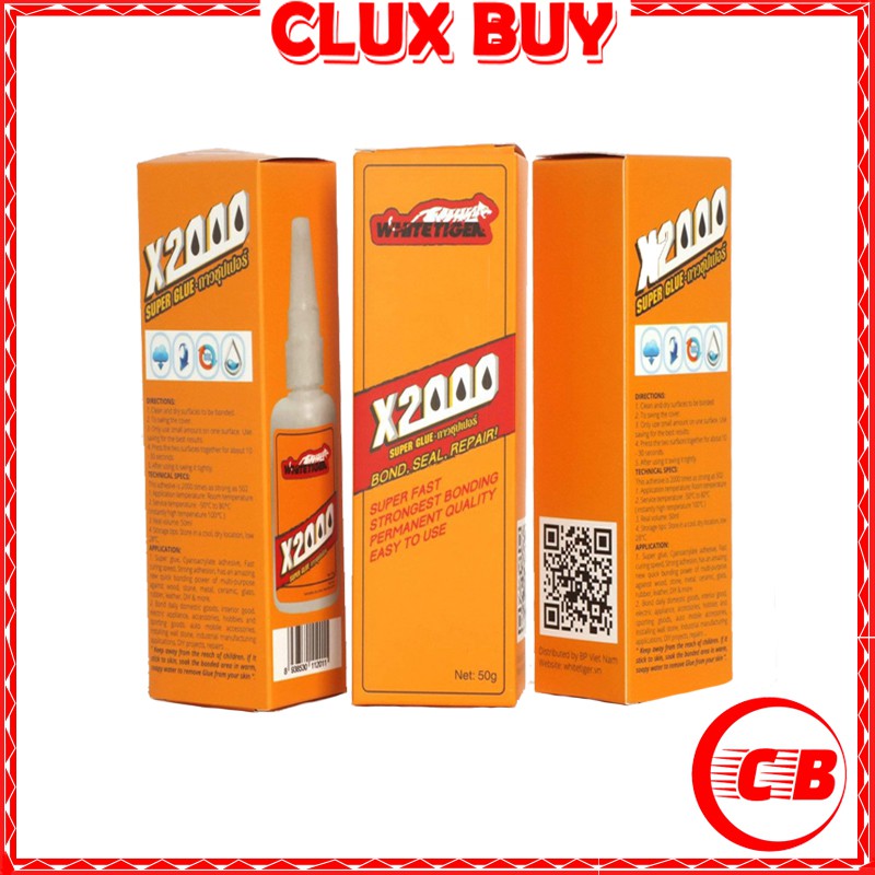 Super Glue X2000 Adhesive Super Strong Liquid Stick All Materials 50ml Shopee Philippines 1750