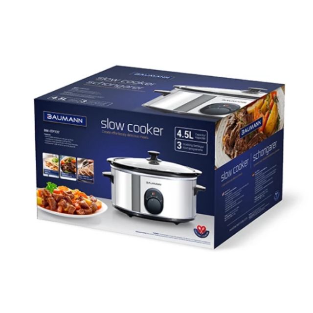 ORIGINAL BAUMANN Slow Cooker 4.5 Liter Shopee Philippines