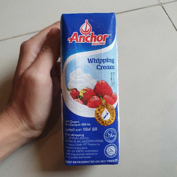 Anchor Whipping Cream Import New Zealand 250ml. Shopee Philippines