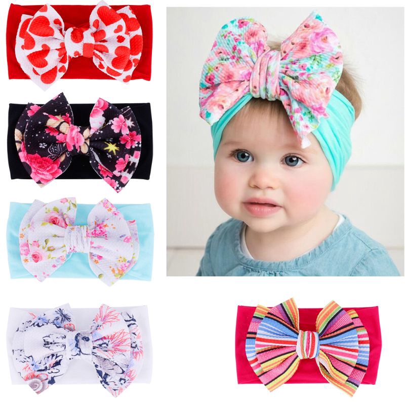 big bow headwrap for baby