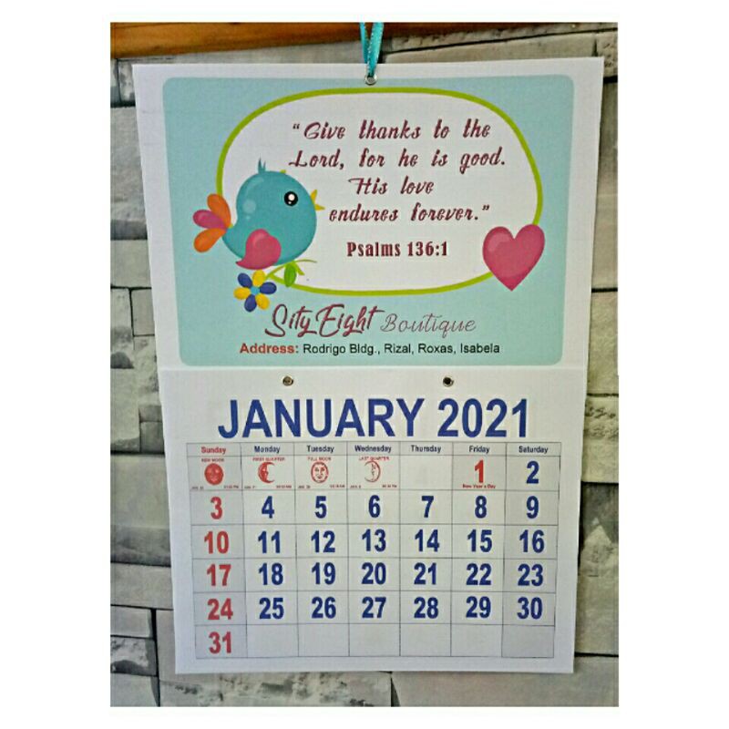Personalized Calendar, for Giveaways, in affordable Shopee Philippines