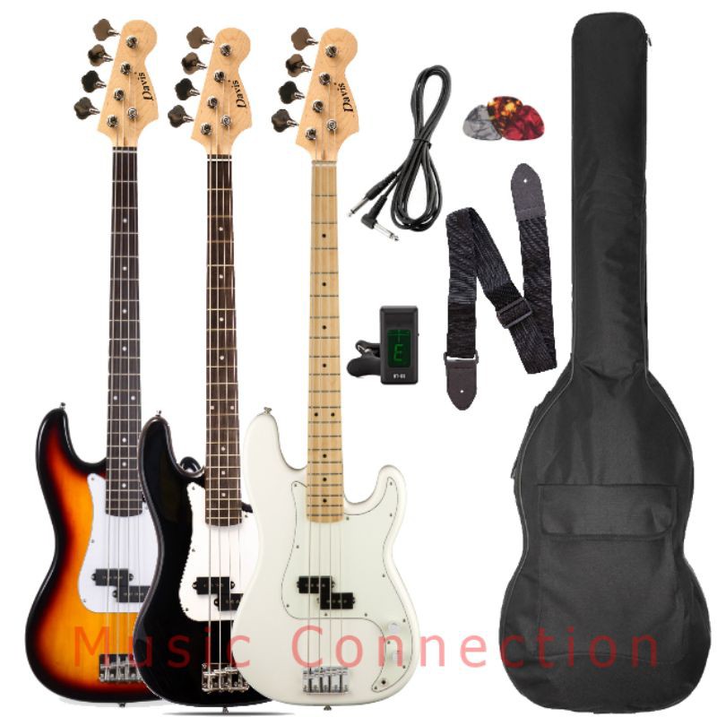Davis Precision Electric Bass Guitar Complete Package Shopee Philippines