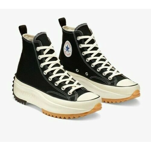 converse run star hike black size 4
