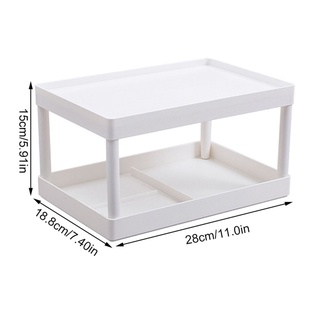 2 Layers Cosmetics Storage Rack Office Shelf Desk Organizer Stationary Container Sundries Stand #6