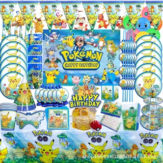 Pokemon Balloon Dream Theme Party Decoration Pikachu Balloon Pikachu Squirtle Bulbasaur Birthday Party Pocket Balloon Shopee Philippines