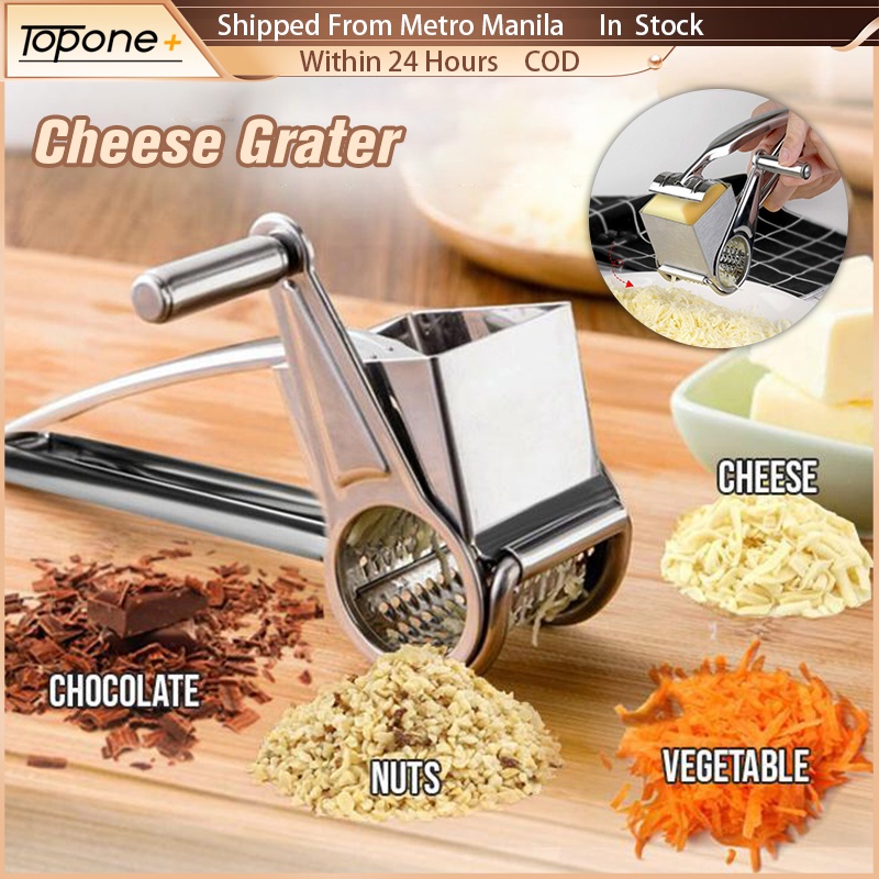 Manual Cheese Grater Rotary Stainless Steel Cheese Grater Handheld