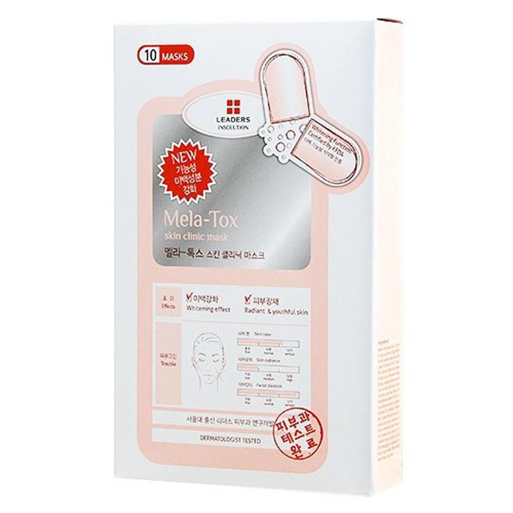 Leaders Insolution MelaTox Skin Clinic Masks 10 Sheets Revitalise dull
