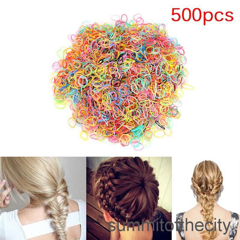 1000 Women Girl Fashion Velvet Wrinkly Large Elastic Hair Bands High Grade Baby