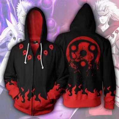 Du0026K 2022 NARUTO Uchiha hoodie jacket with zipper Blood Wheel Eye xia ling  gang | Shopee Philippines