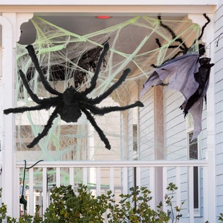 30CM Halloween Decorations Giant Spider Outdoor Large Halloween Props Spider Scary Hairy Fake Spider Web Decoration #7
