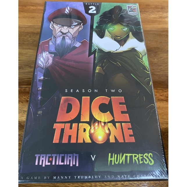 Dice Throne Season Two Rerolled Tactician v. Huntress Authentic