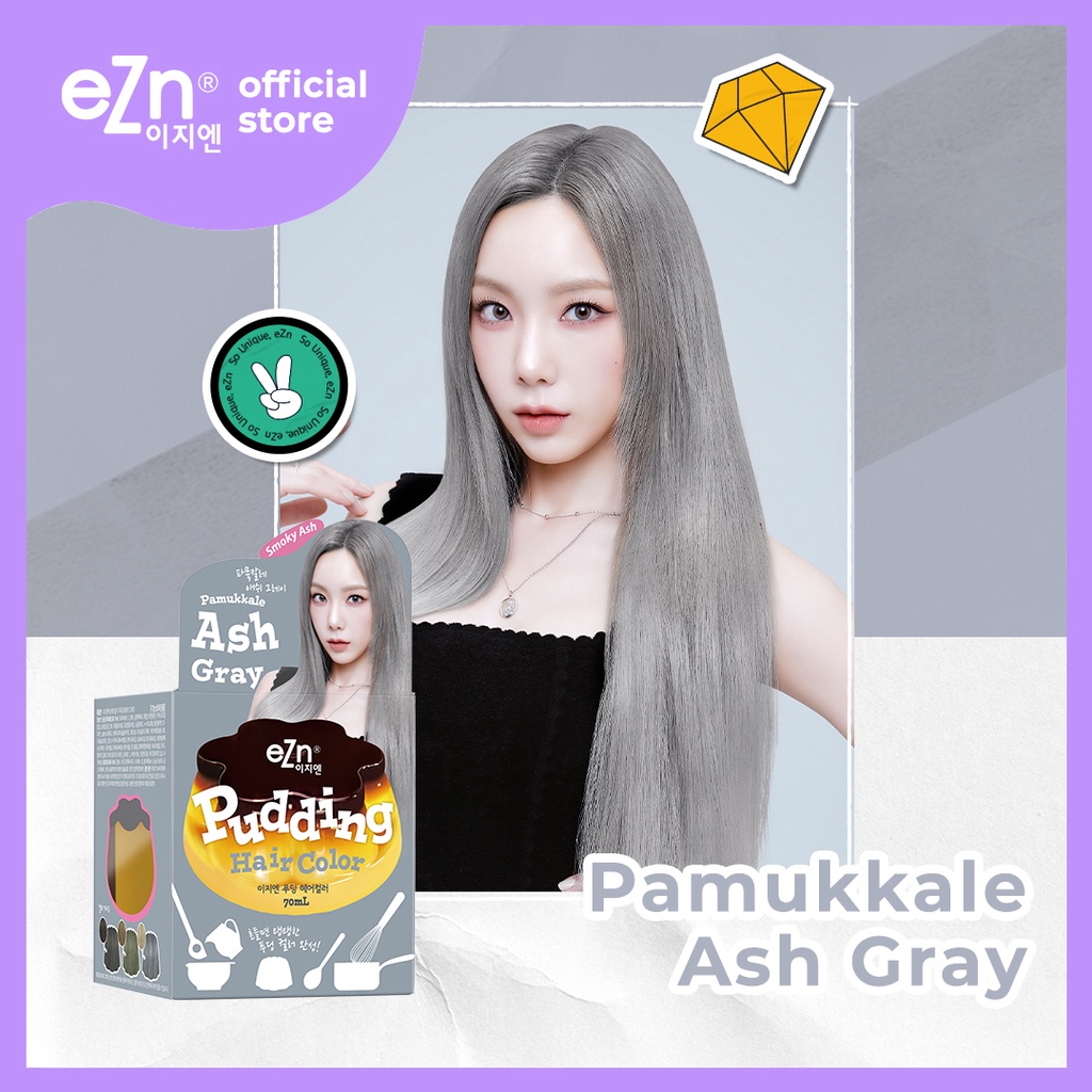 eZn Pudding Hair Color Pamukkale Ash Gray (70 ml) TAEYEON's PICK Self