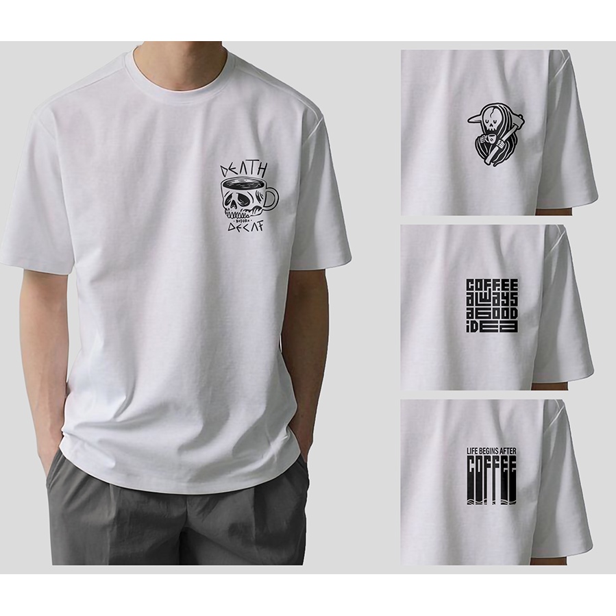 Casual Unisex Tops | Minimalist Coffee Lovers Design | RATED CINCO