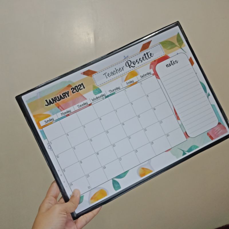 Personalized Desktop Calendar Planner (SCHOOMEE) Shopee Philippines