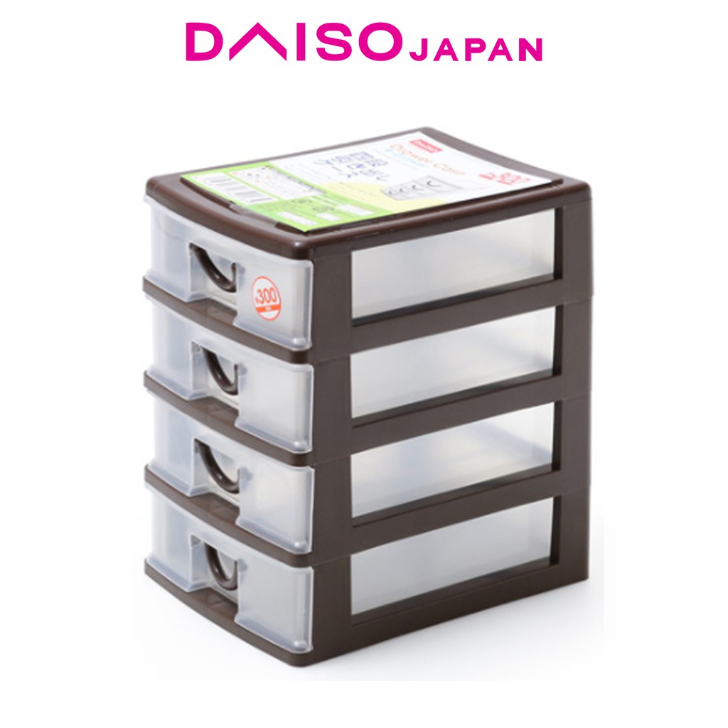 Daiso 4Drawer Plastic Case Shopee Philippines