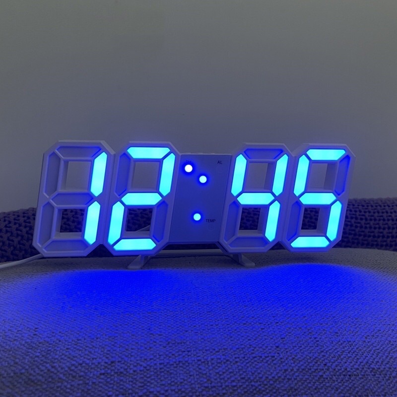 3D LED ALARM WALL CLOCK MODERN DIGITAL WALL CLOCK Shopee Philippines