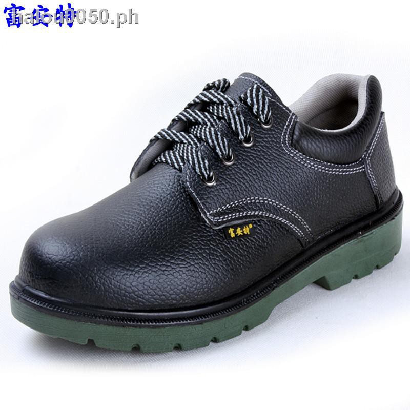 ready stock Labor protection shoes, safety shoes, work shoes, leather