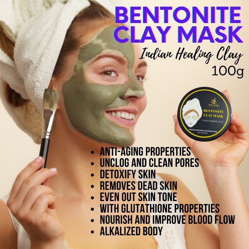 Bentonite Clay Mask 100grams I Healing Clay Mask I Indian Healing Mask I  Premium Deep Pore Cleansing | Shopee Philippines
