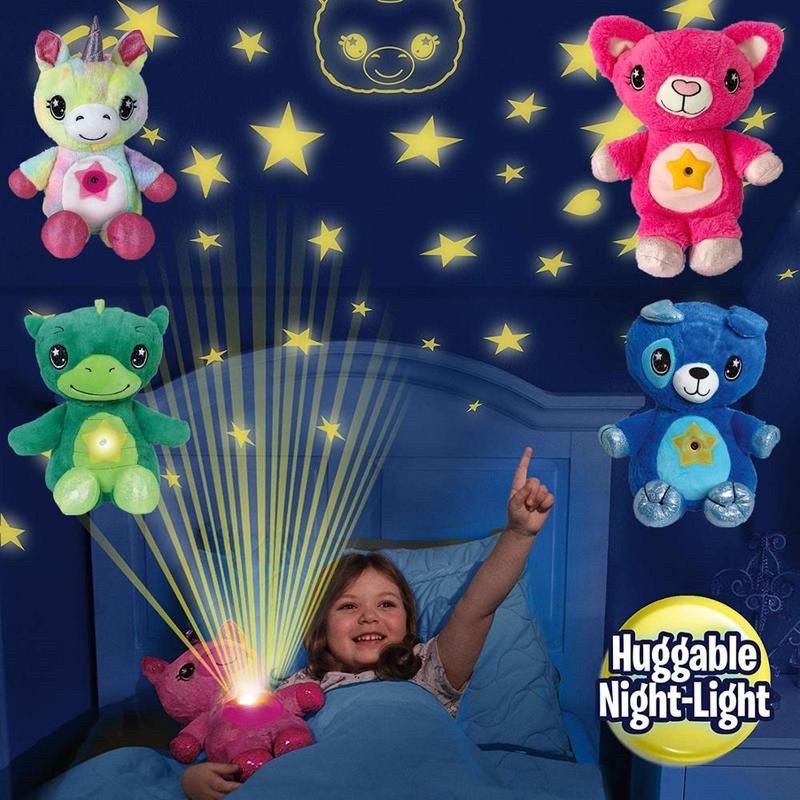 30cmStar Dream Belly Light projection Plush Doll Star Sleeping