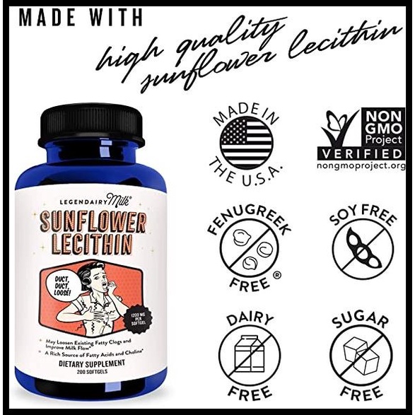 Legendairy Milk Sunflower Lecithin 200 Softgels As Booster Original BVOX Shopee Philippines