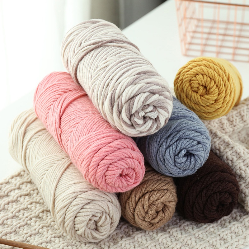 100g Simply Soft Tweeds Yarn Thickness Warm Chunky Cotton Roving Scarf