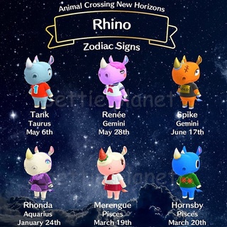 Rhino Set Animal Crossing Amiibo Card New Horizons Series 1 2 3 4 For  Switch Ns Merengue Tank Rhonda Renee Hornsby Spike | Shopee Philippines