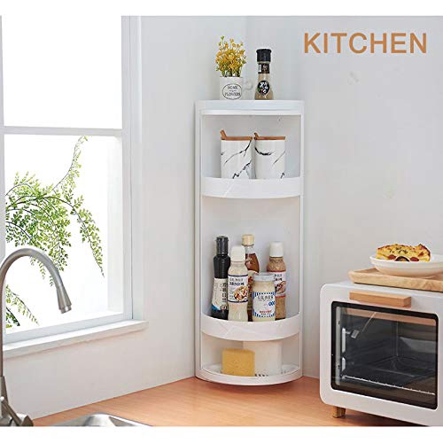 Bathroom Kitchen Corner Locker Cosmetic Storage Rack Cabinet