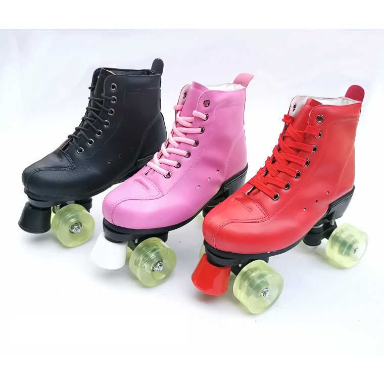 Doublerow roller skates for adult men and women fourwheel roller