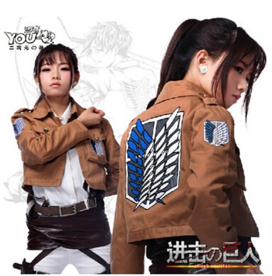 Attack On Titan Jacket Shingeki No Kyojin Jacket Legion Cosplay Costume Jacket Coat Any Size High Quality Eren Levi Shopee Philippines