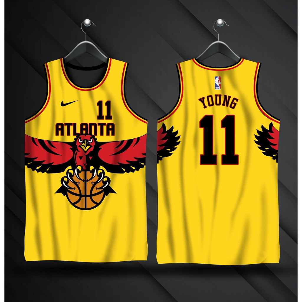 ATLANTA HAWKS TRAE YOUNG Yellow Jersey | YOUNG #11 JERSEY | FULL ...