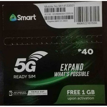 Prepaid Smart 5g Tnt 5g Ready Tri Cut Sim Card Shopee Philippines