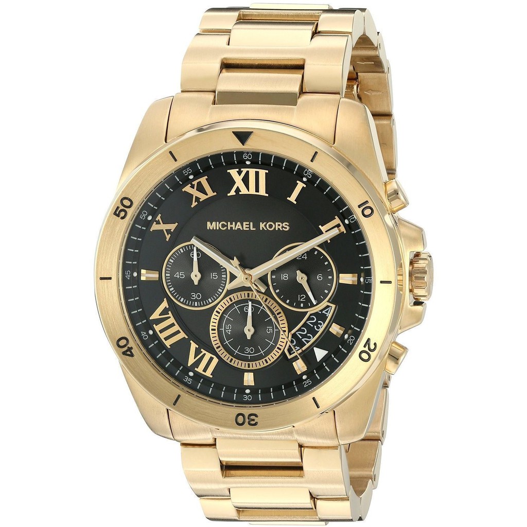 Michael Kors Men's Chronograph Brecken Gold Watch MK8481 | Shopee ...