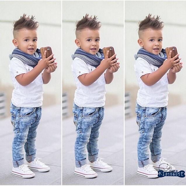 denim outfit for baby boy