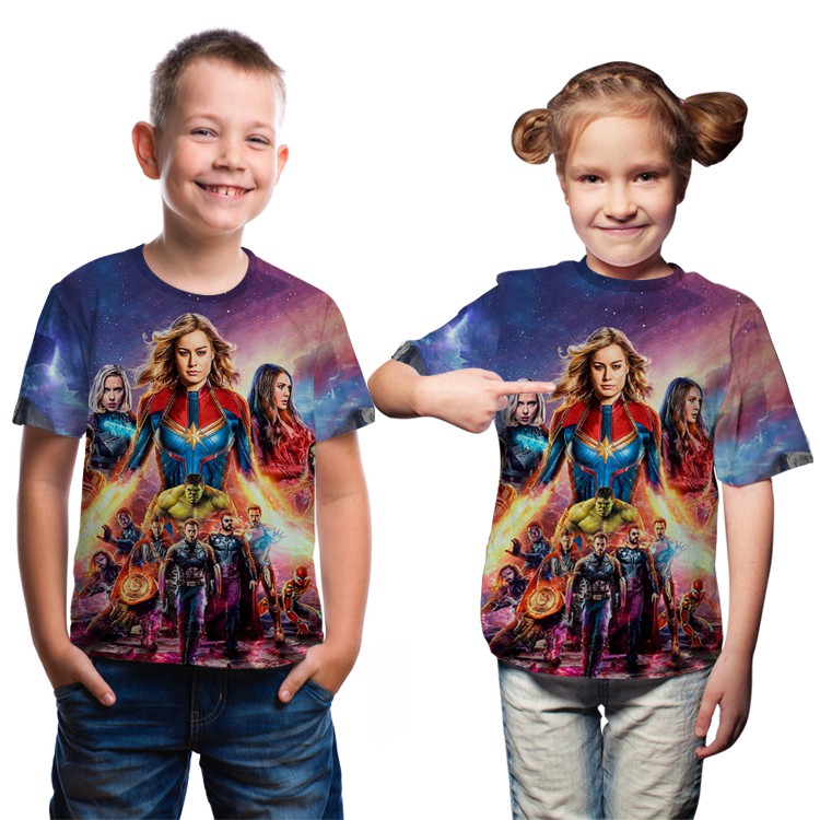 captain marvel t shirt kids