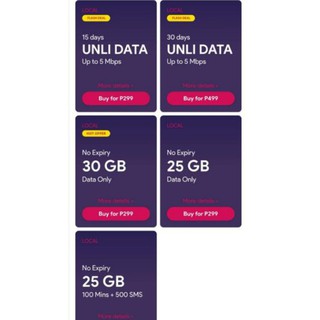 GOMO SIM UNLIMITED Data For 30 days UNLI 5G | 30G Capable | Shopee ...