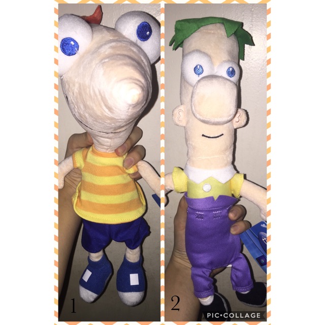 phineas and ferb stuffed animals