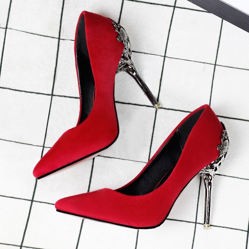 red shoes heels