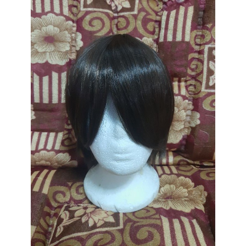brown short cosplay wig