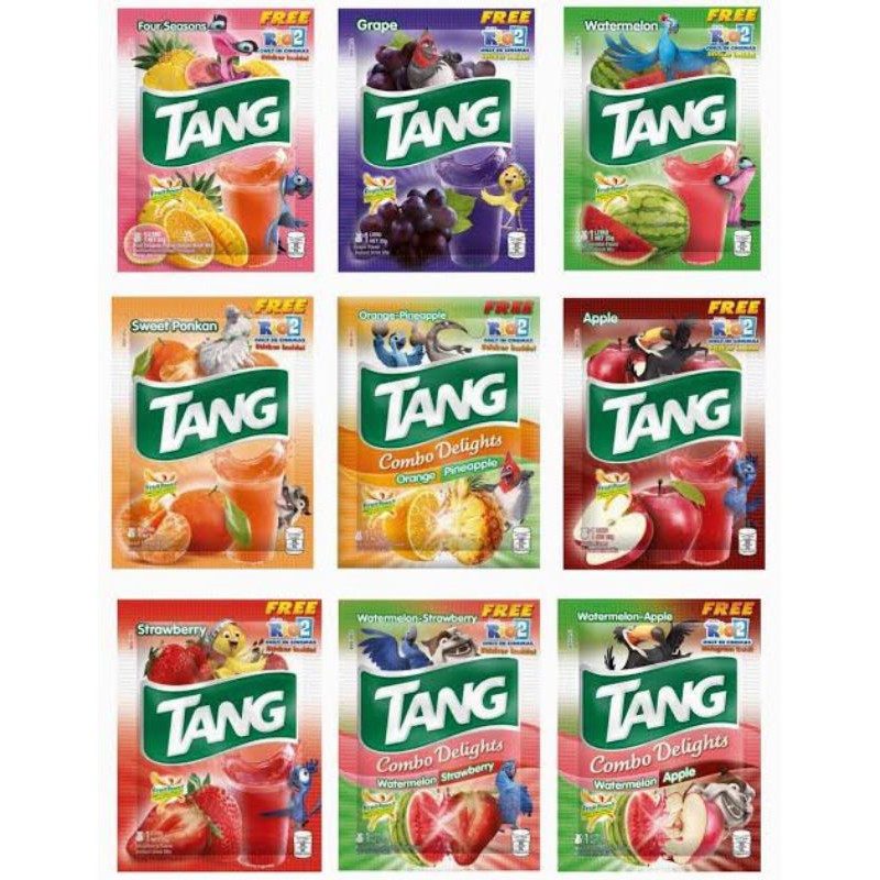 Tang Assorted Powder Juice Drink Instant Fruit Juice Drink Strawberry Mango Apple Lemon Guyabano Shopee Philippines