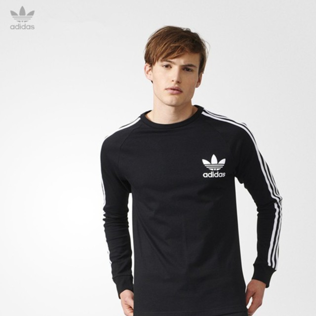 adidas men's long sleeve logo shirt