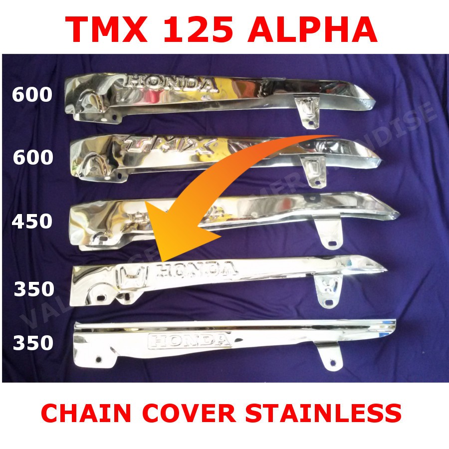 TMX 125 Chain Cover Upper Stainless 3A Shopee Philippines
